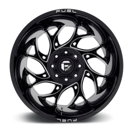 Fuel 1PC D741 RUNNER – 22X8.25 – 8X210 – -220 mm – GLOSS BLACK MILLED