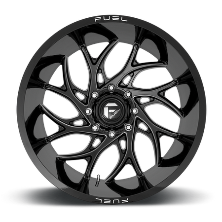 Fuel 1PC D741 RUNNER – 20X10 – 8X170 – -18 mm – GLOSS BLACK MILLED