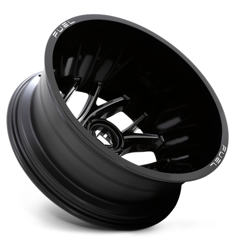 Fuel 1PC D741 RUNNER – 20X8.25 – 8X200 – -202 mm – GLOSS BLACK MILLED