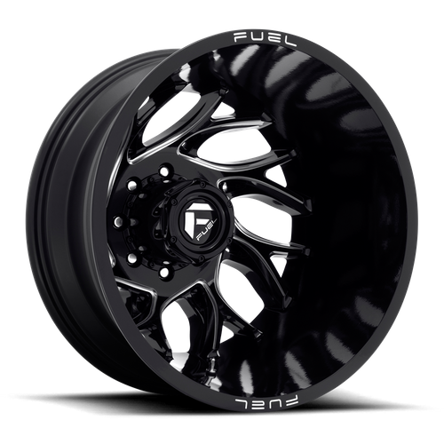 Fuel 1PC D741 RUNNER – 20X8.25 – 8X200 – -202 mm – GLOSS BLACK MILLED