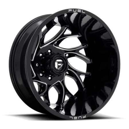Fuel 1PC D741 RUNNER – 22X8.25 – 8X210 – -220 mm – GLOSS BLACK MILLED