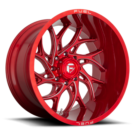Fuel 1PC D742 RUNNER – 24X12 – 5X127 – -44 mm – CANDY RED MILLED