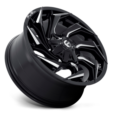 Fuel 1PC D753 REACTION – 20X10 – 8X180 – -18 mm – GLOSS BLACK MILLED