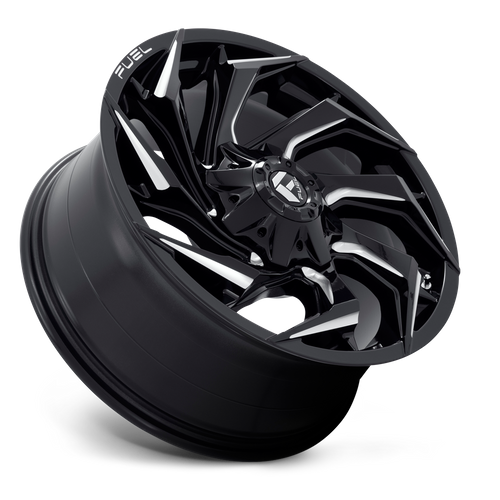 Fuel 1PC D753 REACTION – 20X10 – 8X165.1 – -18 mm – GLOSS BLACK MILLED