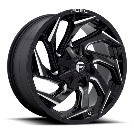 Fuel 1PC D753 REACTION – 20X10 – 8X180 – -18 mm – GLOSS BLACK MILLED
