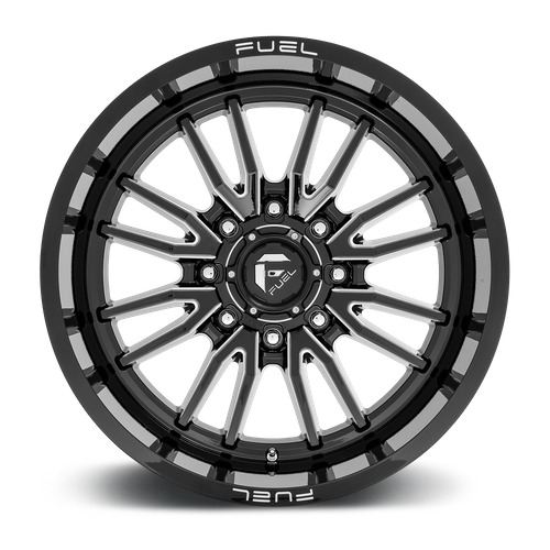 Fuel 1PC D761 CLASH – 22X12 – 8X180 – -44 mm – GLOSS BLACK MILLED