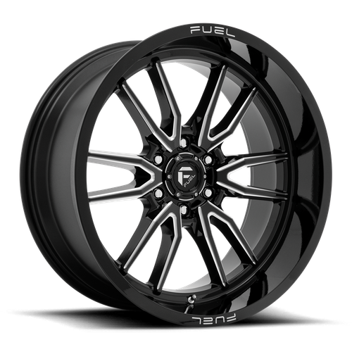 Fuel 1PC D761 CLASH – 22X10 – 6X135 – -18 mm – GLOSS BLACK MILLED
