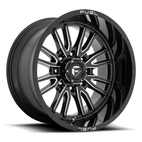 Fuel 1PC D761 CLASH – 22X12 – 8X180 – -44 mm – GLOSS BLACK MILLED