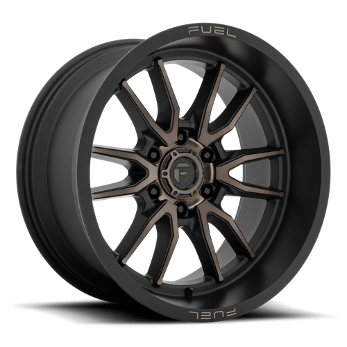 Fuel 1PC D762 CLASH – 20X10 – 6X139.7 – -18 mm – MATTE BLACK DOUBLE DARK TINT