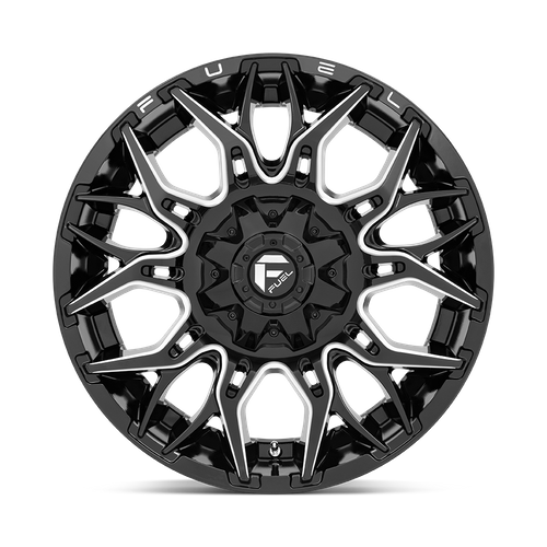 Fuel 1PC D769 TWITCH – 20X10 – 8X170 – -18 mm – GLOSSY BLACK MILLED