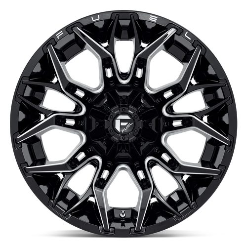 Fuel 1PC D769 TWITCH – 22X12 – 8X170 – -44 mm – GLOSSY BLACK MILLED