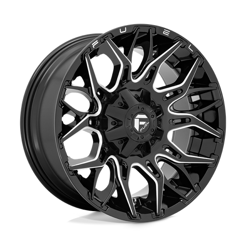Fuel 1PC D769 TWITCH – 20X10 – 8X170 – -18 mm – GLOSSY BLACK MILLED
