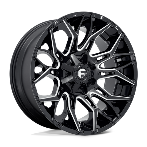 Fuel 1PC D769 TWITCH – 22X10 – 8X170 – -18 mm – GLOSSY BLACK MILLED