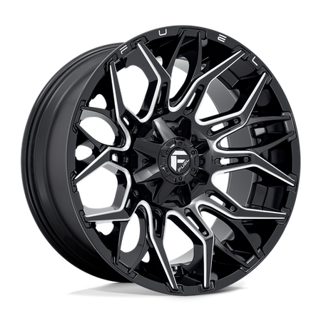 Fuel 1PC D769 TWITCH – 22X10 – 8X170 – -18 mm – GLOSSY BLACK MILLED
