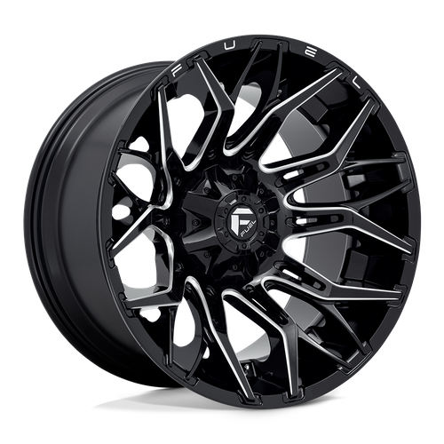Fuel 1PC D769 TWITCH – 22X12 – 8X170 – -44 mm – GLOSSY BLACK MILLED