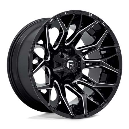 Fuel 1PC D769 TWITCH – 22X12 – 8X170 – -44 mm – GLOSSY BLACK MILLED