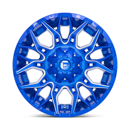 Fuel 1PC D770 TWITCH – 22X12 – 5X139.7/5X150 – -44 mm – ANODIZED BLUE MILLED