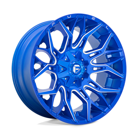 Fuel 1PC D770 TWITCH – 22X10 – 5X114.3/5X127 – -18 mm – ANODIZED BLUE MILLED