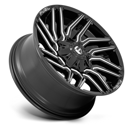 Fuel 1PC D773 TYPHOON – 20X9 – 8X165.1 – 1 mm – GLOSS BLACK MILLED