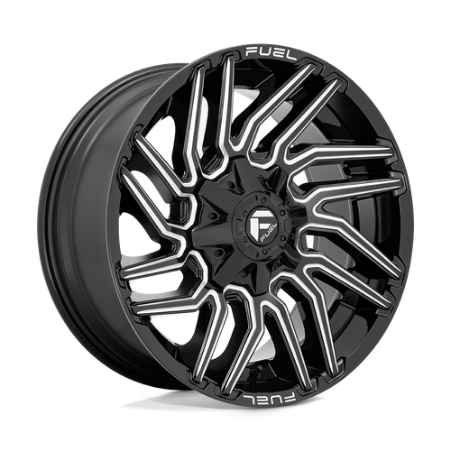 Fuel 1PC D773 TYPHOON – 20X9 – 8X165.1 – 1 mm – GLOSS BLACK MILLED