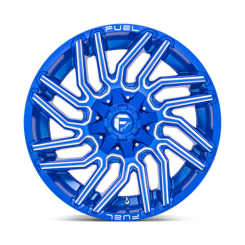Fuel 1PC D774 TYPHOON – 20X10 – 5X114.3/5X127 – -18 mm – ANODIZED BLUE MILLED