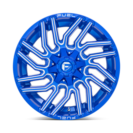 Fuel 1PC D774 TYPHOON – 20X10 – 5X114.3/5X127 – -18 mm – ANODIZED BLUE MILLED