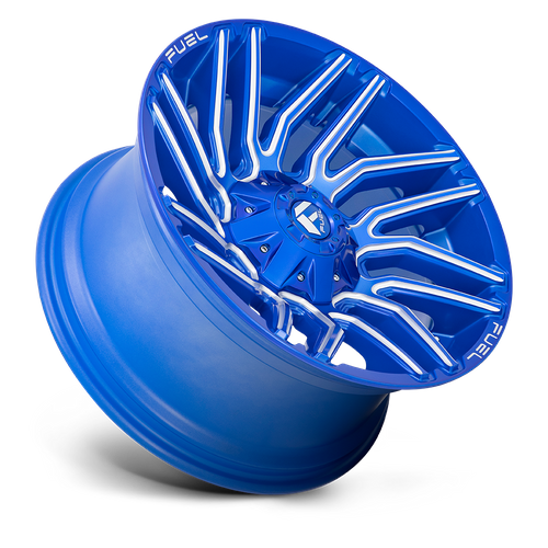 Fuel 1PC D774 TYPHOON – 20X10 – 5X114.3/5X127 – -18 mm – ANODIZED BLUE MILLED