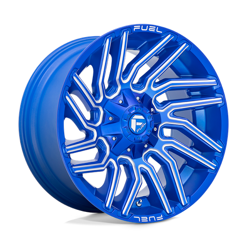Fuel 1PC D774 TYPHOON – 20X10 – 5X114.3/5X127 – -18 mm – ANODIZED BLUE MILLED