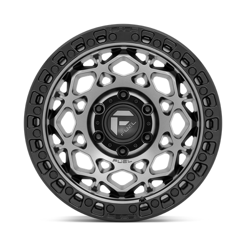 Fuel 1PC D784 UNIT – 17X9 – 5X127 – 1 mm – GUNMETAL W/ MATTE BLACK RING