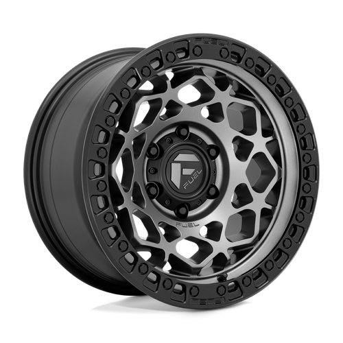 Fuel 1PC D784 UNIT – 17X9 – 5X127 – 1 mm – GUNMETAL W/ MATTE BLACK RING