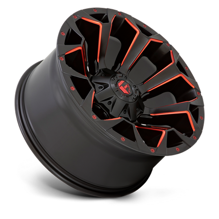 Fuel 1PC D787 ASSAULT – 17X8.5 – 6X120 – 14 mm – MATTE BLACK RED MILLED