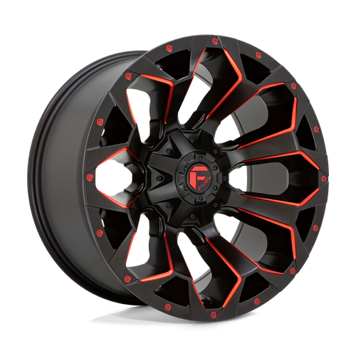 Fuel 1PC D787 ASSAULT – 17X8.5 – 6X120 – 14 mm – MATTE BLACK RED MILLED