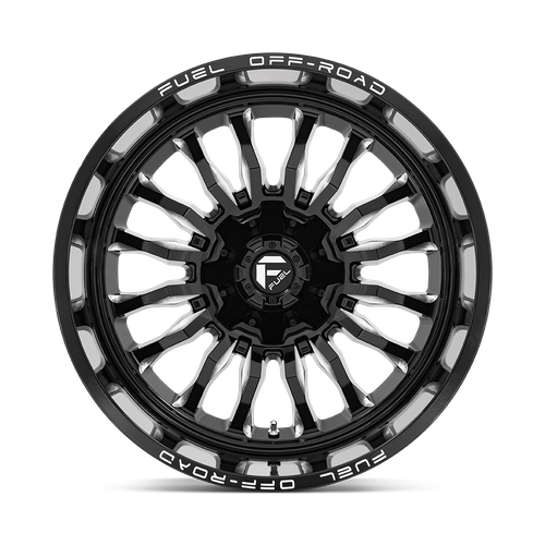 Fuel 1PC D795 ARC – 22X12 – 5X114.3/5X127 – -44 mm – GLOSS BLACK MILLED