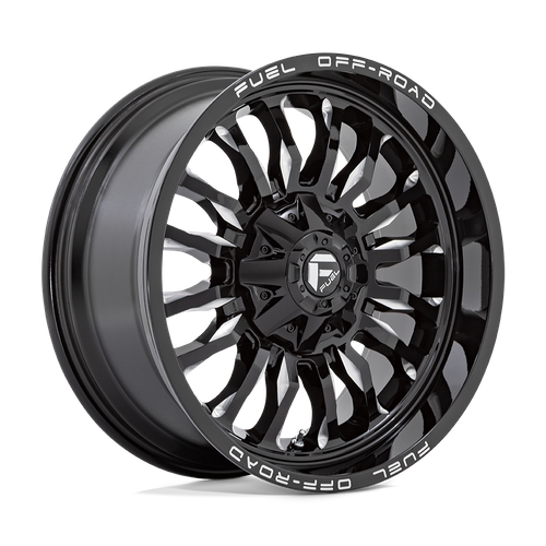 Fuel 1PC D795 ARC – 22X10 – 8X180 – -18 mm – GLOSS BLACK MILLED