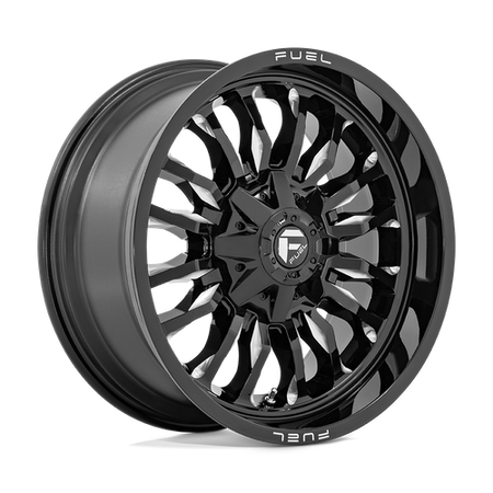 Fuel 1PC D795 ARC – 20X9 – 8X170 – 1 mm – GLOSS BLACK MILLED