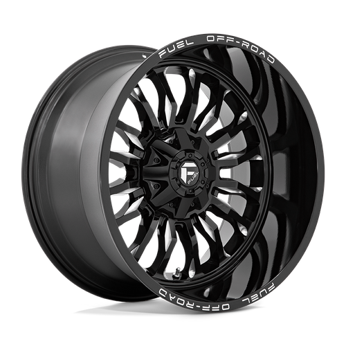 Fuel 1PC D795 ARC – 22X12 – 5X114.3/5X127 – -44 mm – GLOSS BLACK MILLED