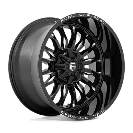 Fuel 1PC D795 ARC – 22X12 – 5X114.3/5X127 – -44 mm – GLOSS BLACK MILLED