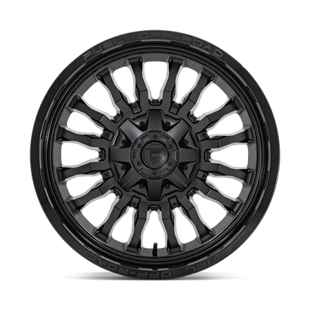 Fuel 1PC D796 ARC – 22X10 – 8X165.1 – -18 mm – MATTE BLACK W/ GLOSS BLACK LIP