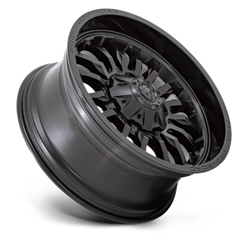 Fuel 1PC D796 ARC – 20X9 – 6X135/6X139.7 – 1 mm – MATTE BLACK W/ GLOSS BLACK LIP