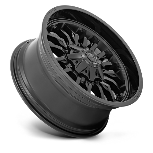 Fuel 1PC D796 ARC – 20X9 – 8X180 – 1 mm – MATTE BLACK W/ GLOSS BLACK LIP