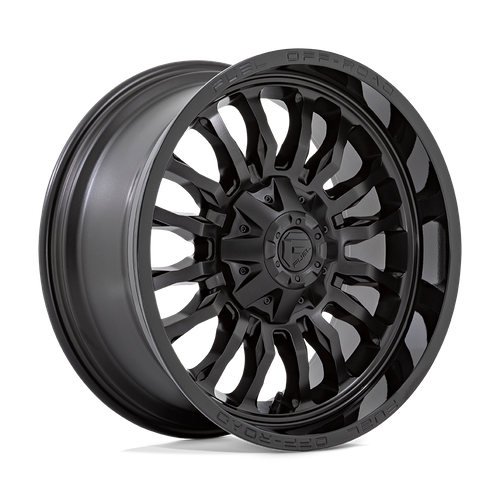 Fuel 1PC D796 ARC – 20X10 – 6X135/6X139.7 – -18 mm – MATTE BLACK W/ GLOSS BLACK LIP