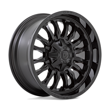 Fuel 1PC D796 ARC – 20X10 – 6X135/6X139.7 – -18 mm – MATTE BLACK W/ GLOSS BLACK LIP