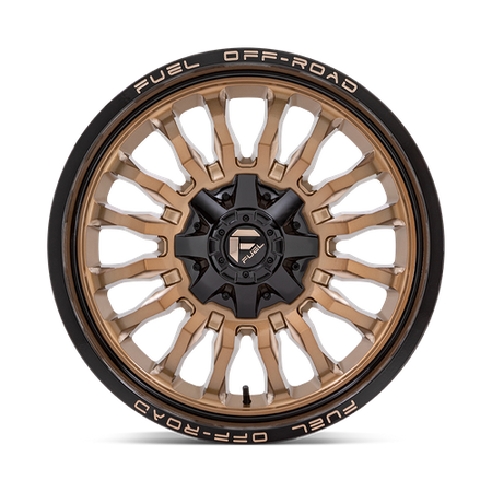 Fuel 1PC D797 ARC – 20X9 – 6X114.3/6X139.7 – 1 mm – PLATINUM BRONZE W/ BLACK LIP