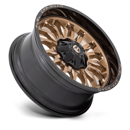 Fuel 1PC D797 ARC – 20X9 – 6X114.3/6X139.7 – 1 mm – PLATINUM BRONZE W/ BLACK LIP