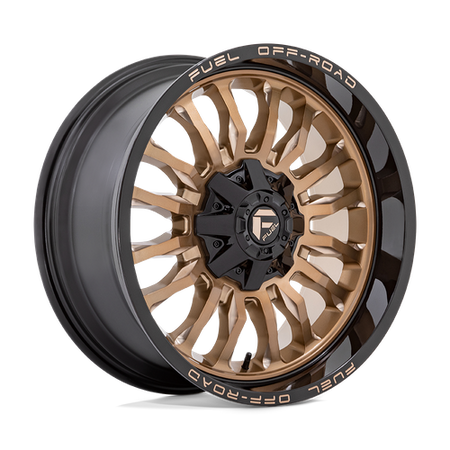 Fuel 1PC D797 ARC – 20X9 – 6X114.3/6X139.7 – 1 mm – PLATINUM BRONZE W/ BLACK LIP
