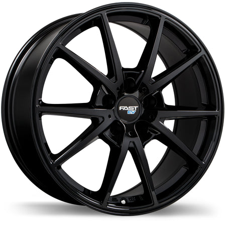 Fast Wheels – EV02 – 17X6.5 – 5x114.3 – +38 mm – Noir lustré
