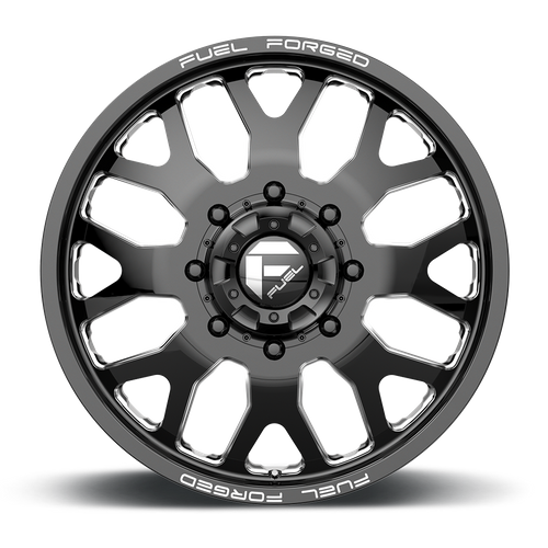 Fuel Mono DE19 FF19D – 24X8.25 – 8X200 – 105 mm – GLOSS BLACK MILLED