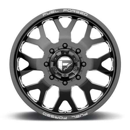 Fuel Mono DE19 FF19D – 24X8.25 – 8X200 – 105 mm – GLOSS BLACK MILLED