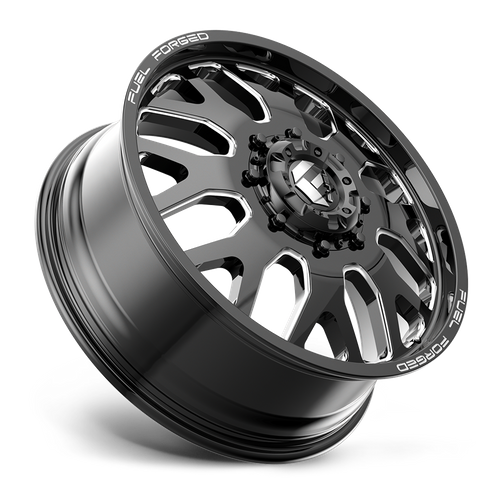 Fuel Mono DE19 FF19D – 24X12 – 8X180 – -50 mm – GLOSS BLACK MILLED