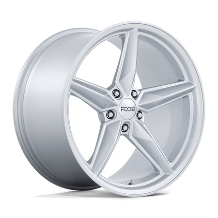 Foose 1PC F174 CF8 – 20X11 – 5X120 – 43 mm – GLOSS SILVER